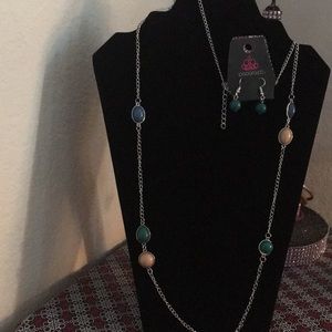 Long Silver Necklace with extender